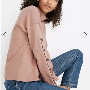 Madewell mockneck dusty rose